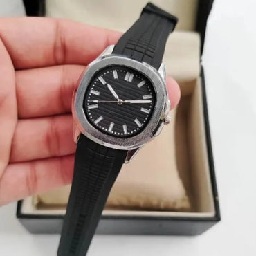 High Quality Ruber Strap Square Dial Watch for Men Boys| Latest Design Square Dial Wrist Watch