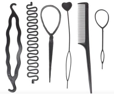 6 Pcs Comb Set for Girls Hair Management