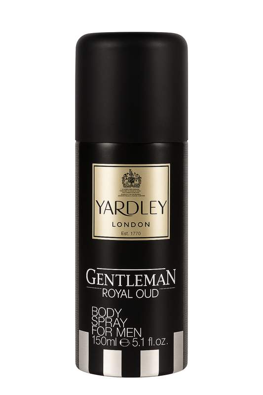 Yardley London Gentleman Elite Deodorant Body Spray For Men – 150ml | Long-lasting Elite Fragrance
