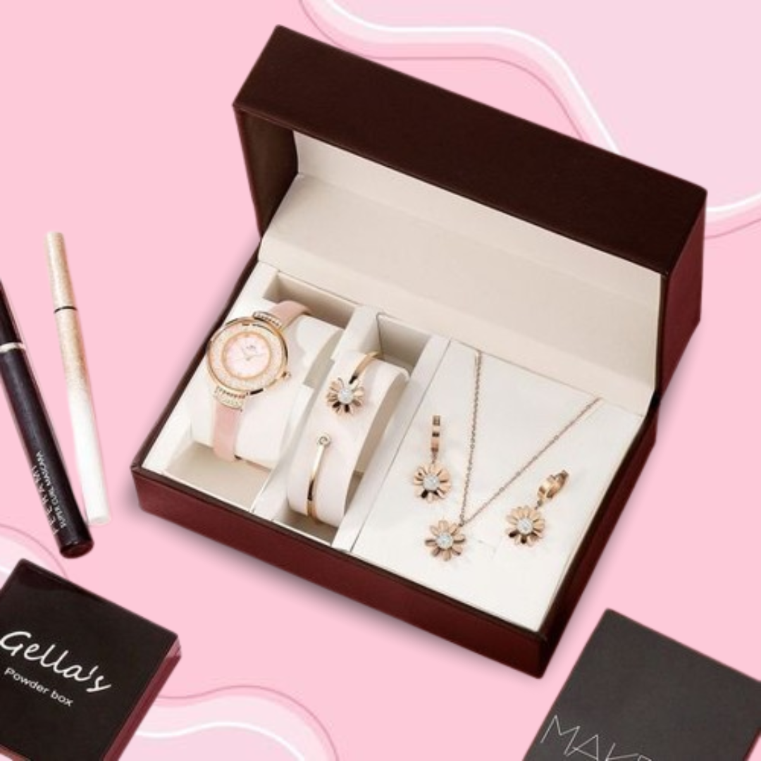 4PCS Luxury Women’s Watch Set – Elegant Style