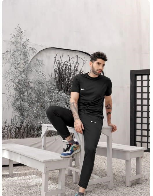 2 Pcs Dri-Fit Plain Track Suit For Men