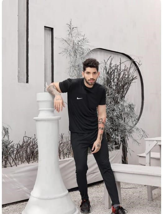 2 Pcs Dri-Fit Plain Track Suit For Men