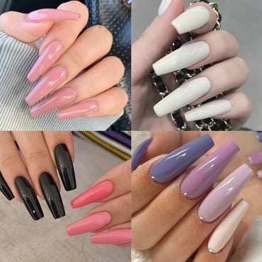 Reusable Fake Nails With Box β Beautiful Variety Of Colors | Best Fake Nails For Girls Without Glue ( Random Color Nails)