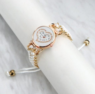 Girl Stainless Steel Bracelet Stylish Watch (without Box)