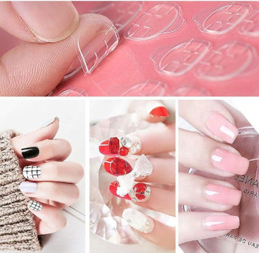Stylish Pattern Artificial Nails | Fake Nails For Girls | Artificial Nails For Women With Sticking Dots ( Random Design )