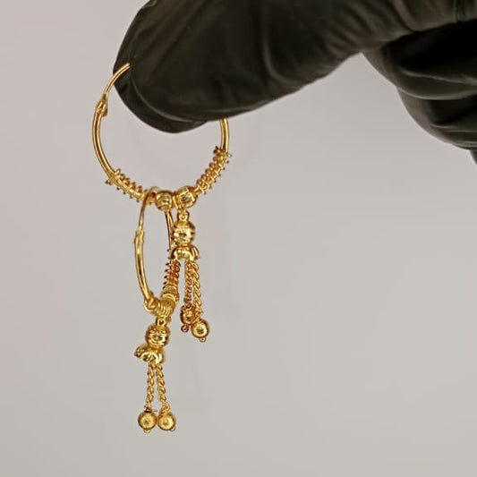 Luxurious Gold Plated Earrings For Ladies And Girls | Gold Plated Earrings | For Daily Routine Use And Special Occasion And Wedding ( Pair ) | Without Box