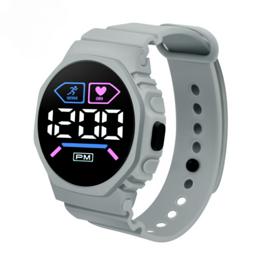 Digital Wrist Watch | Unisex Silicone Watch for Kids & Teens | Cell Operated LED Display – No Box Included