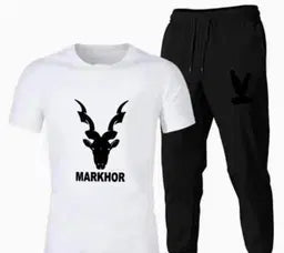 Men's 2 Pcs Printed Polyester Track Suit - Comfortable & Stylish