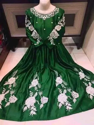 1 Pc Women's Stitched Embroidered Maxi