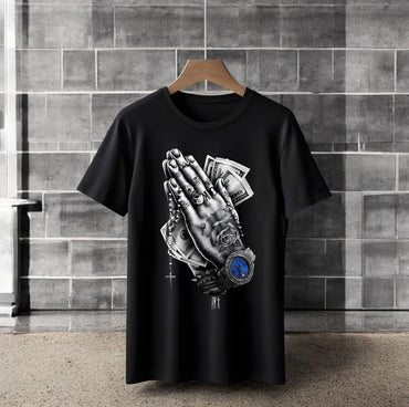 Men's Graphic Sublimation Jersey T-Shirt - 1 Pc Round Neck in Black,Grey color