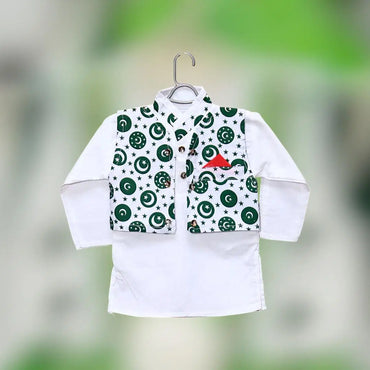 2 Pcs Boy's Cotton Lawn Printed Kurta And Shalwar Suit