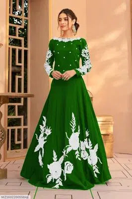 1 Pc Women's Stitched Embroidered Maxi