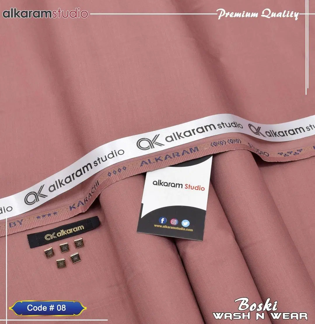 Men’s Unstitched Boski Plain Suit