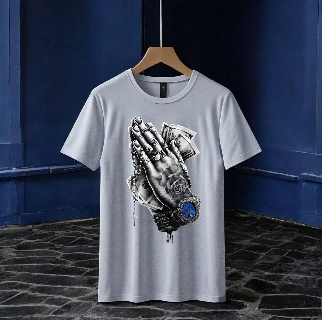 Men's Graphic Sublimation Jersey T-Shirt - 1 Pc Round Neck in Black,Grey color