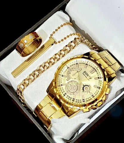 Business steel straps round dial wrist watches hand watch-silver watch- men