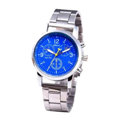 Pack of 2 Classic Luxury Watch for Men / Boys With Silver Hand/Wrist Bracelet Chain