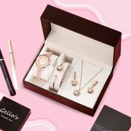 4PCS Luxury Women’s Watch Set – Elegant Style