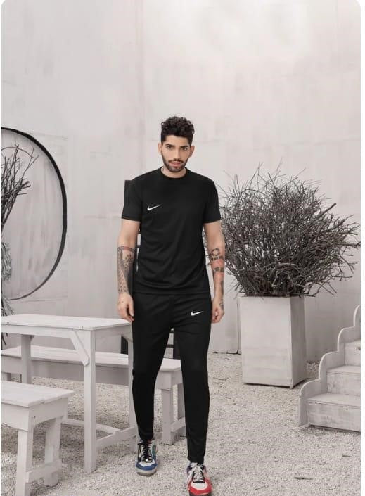 2 Pcs Dri-Fit Plain Track Suit For Men