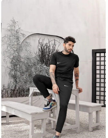 2 Pcs Dri-Fit Plain Track Suit For Men