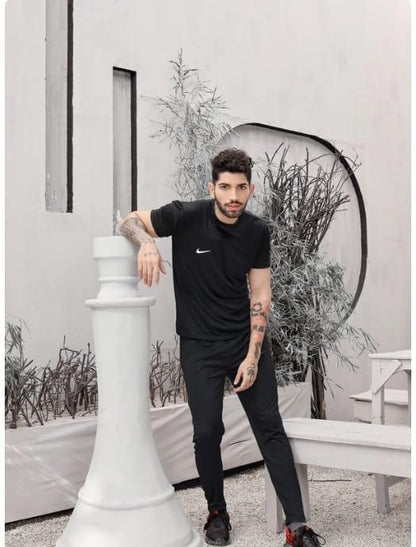 2 Pcs Dri-Fit Plain Track Suit For Men
