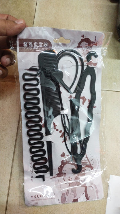 6 Pcs Comb Set for Girls Hair Management