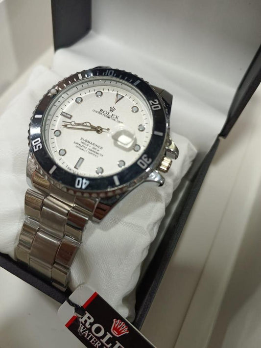Rolex Men’s Formal Quartz Wrist Watch With Stainless Steel Strap ( With Random Box )