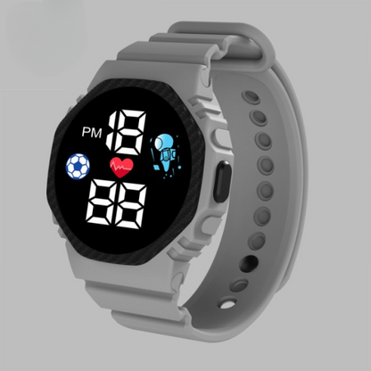 Digital Wrist Watch | Unisex Silicone Watch for Kids & Teens | Cell Operated LED Display – No Box Included