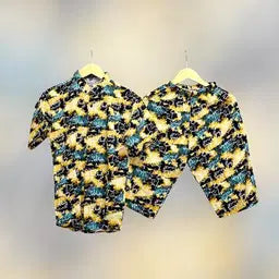 2 Pcs Men's Dhanak Printed T-Shirt & Shorts Tracksuit