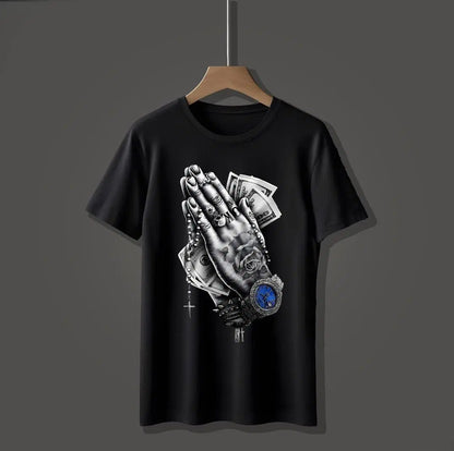 Men's Graphic Sublimation Jersey T-Shirt - 1 Pc Round Neck in Black,Grey color