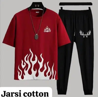 2 Pcs Men's Micro Plain Track Suit