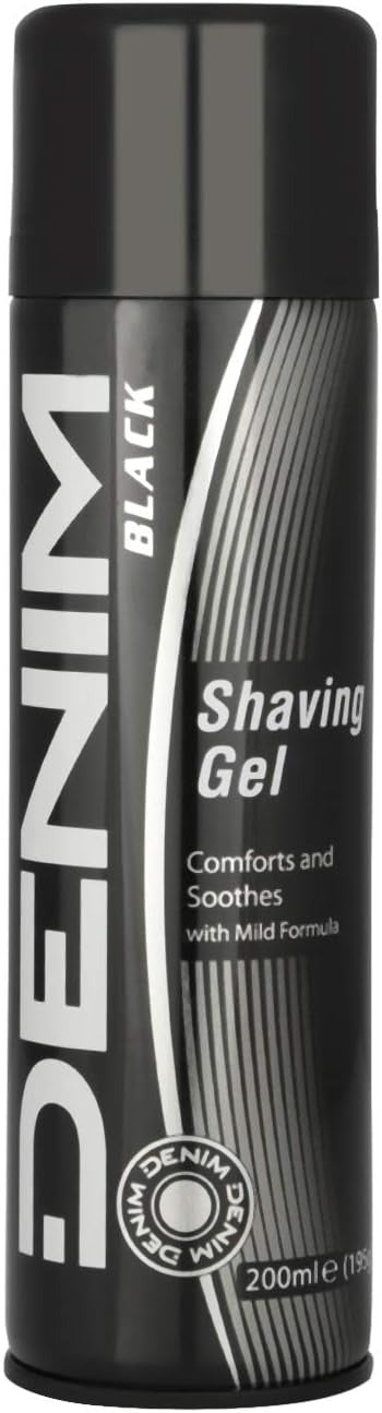 Denim Original Shaving Gel For Men, 200ml – Smooth Foam For Easy, Comfortable Shave, Fresh Masculine Scent, Protects Skin While Shaving Daily