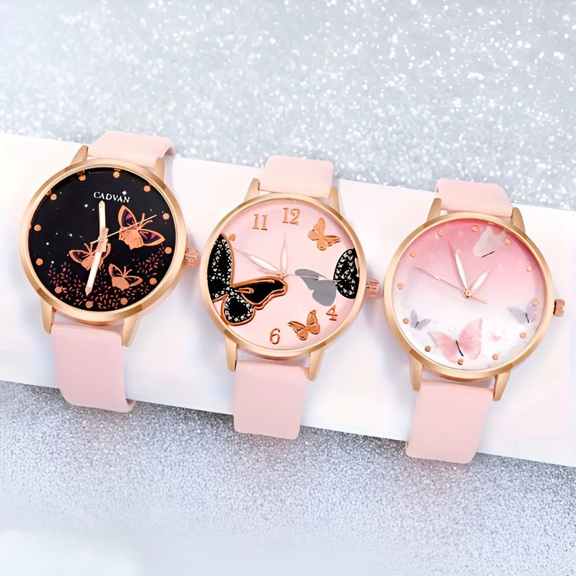 Elegant Alloy Quartz Watch Set – 3pcs