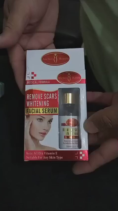 Aichun Beauty Scar Removal Facial Serum Pimples Stretch Marks Face Moisturizing Body Remove Scars Kojic Acid Vitamin E 30ml