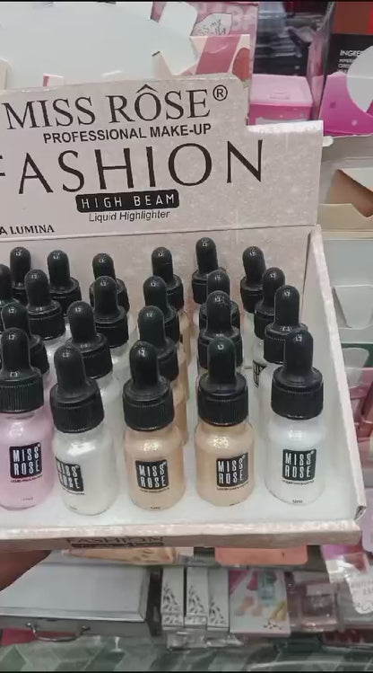 1 Piece Miss Rose High Beam Liquid Highlighter – Radiance In Every Drop! 10ml