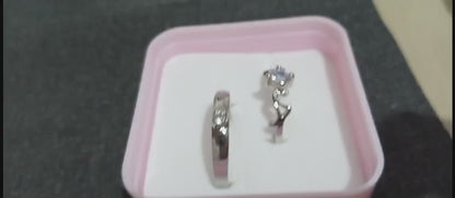1 Pair Of Couple Ring For Engagement And Friendship Gift | Stainless Steel Ring