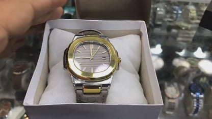 Patek Philippe Nautilus 8044 – Grey Gold Tone | 3atm Water Resistant Luxury Watch Without Box